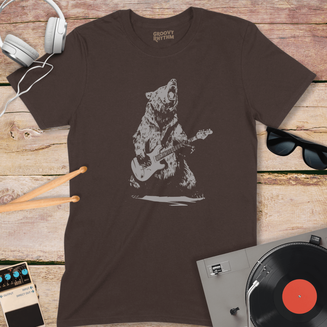 Bear Rocks The Guitar Shirt