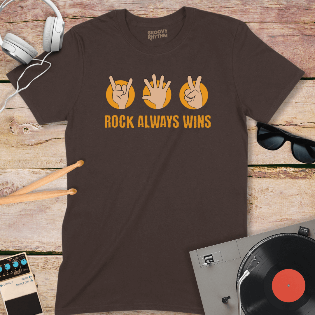 Rock Always Wins Tshirt