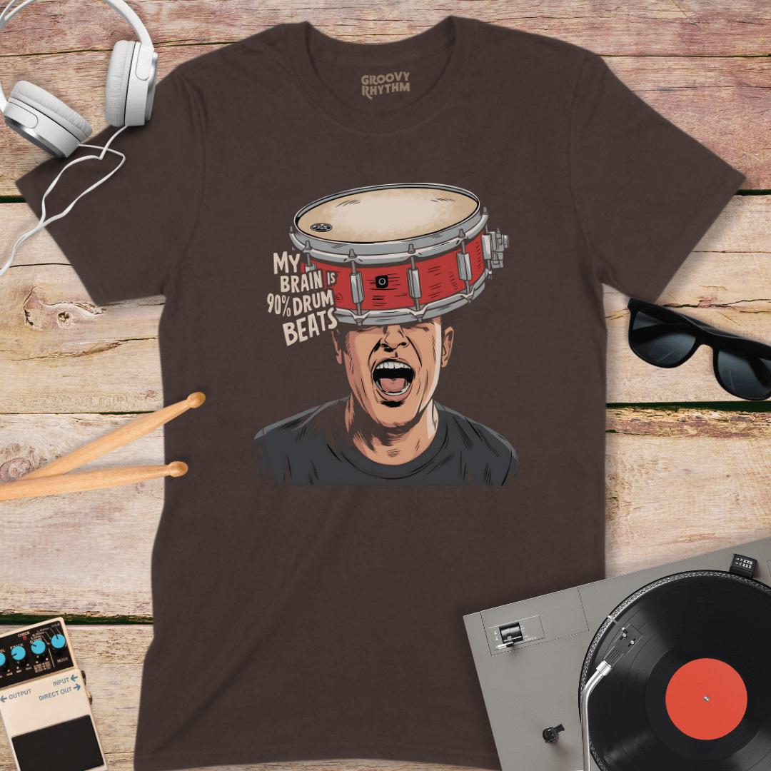 My Brain is 90% Drum Beats Tee