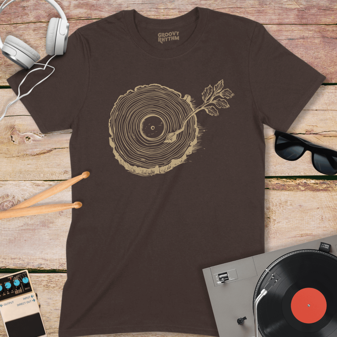 Tree Rings Vinyl T-Shirt