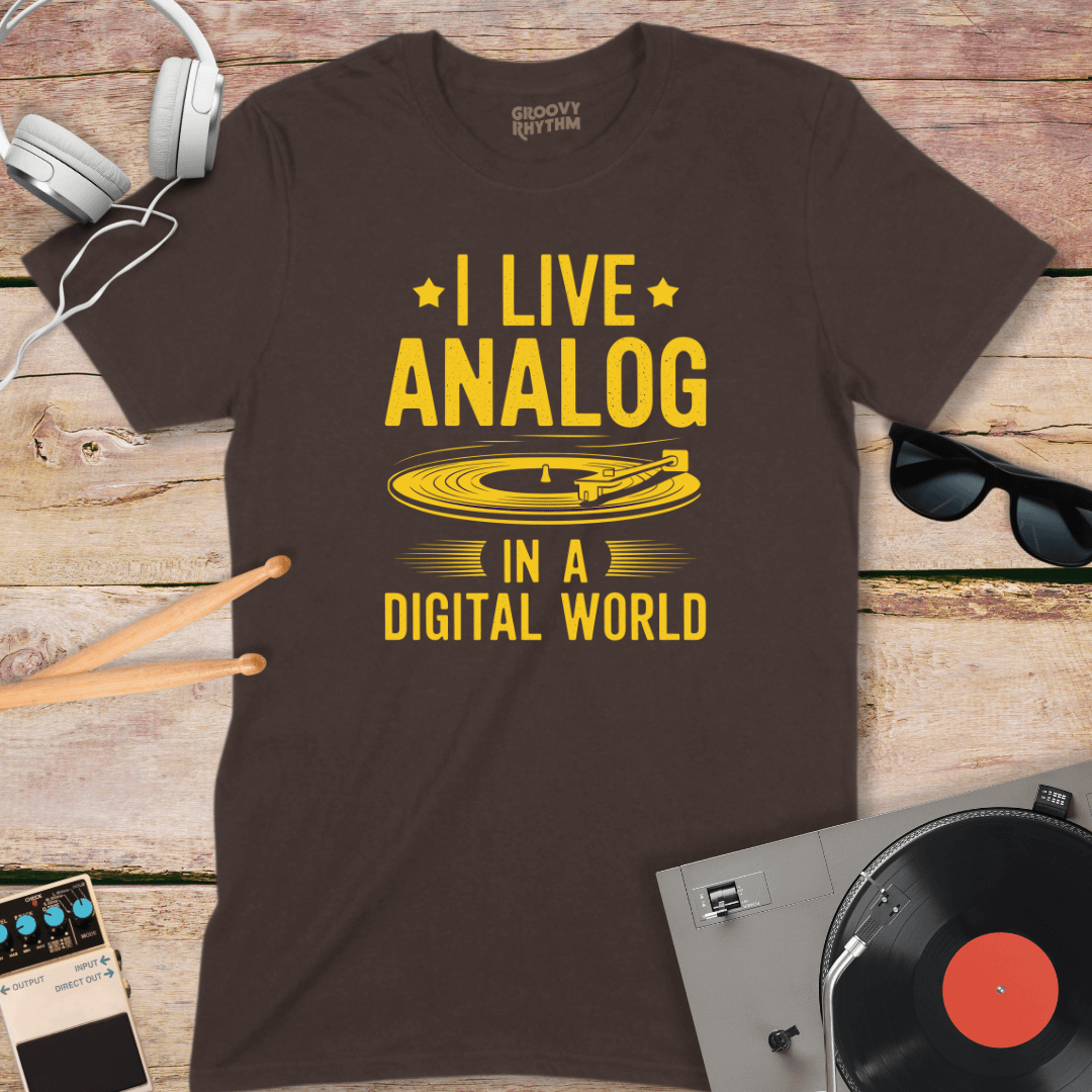 I Live Analog Tee