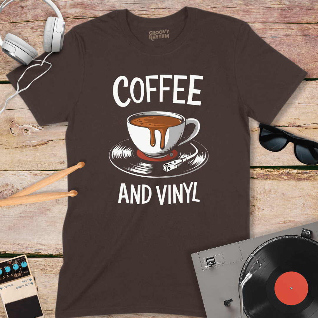 Retro Coffee & Vinyl Tshirt