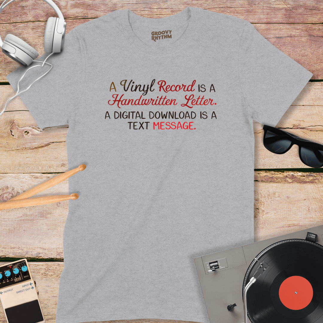 Handwritten Letter Vinyl T-Shirt