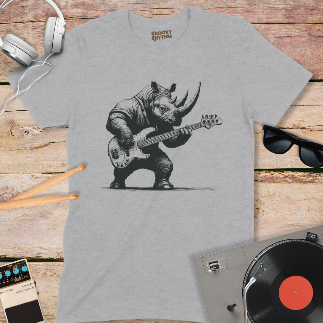 Rhino Rocks The Guitar TShirt