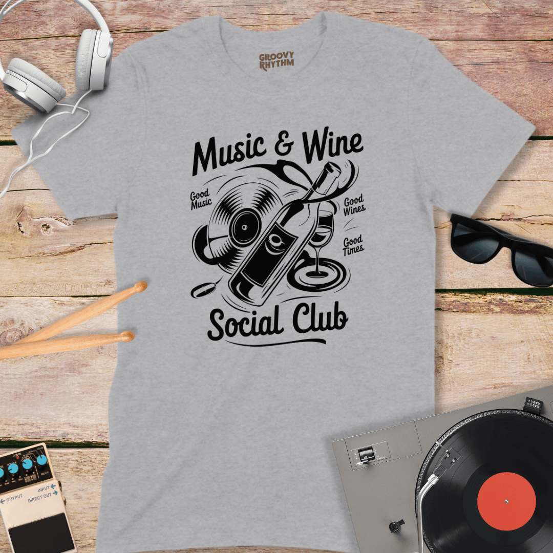 Music & Wine Social Club Tshirt