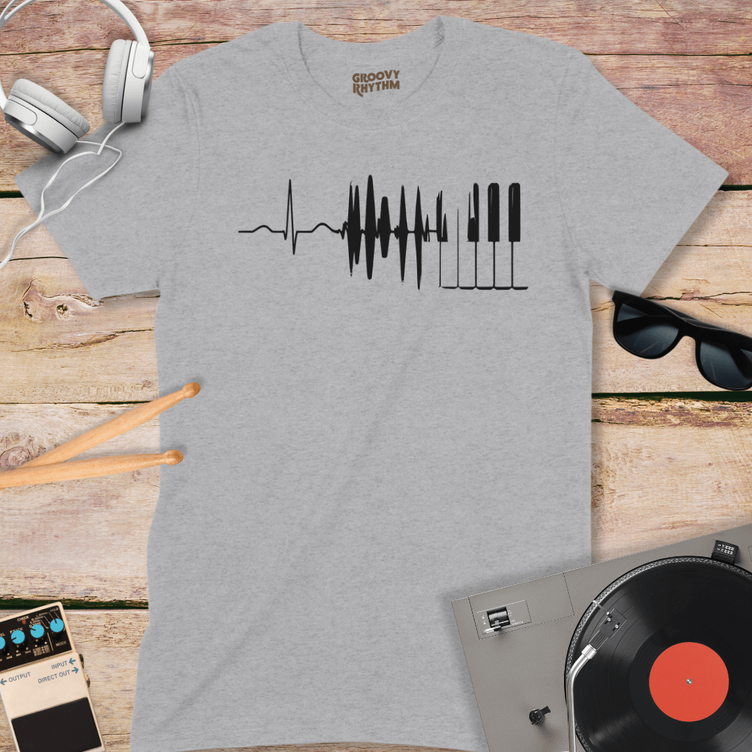 My Heart Beats to The Sound Wave of Music Tee