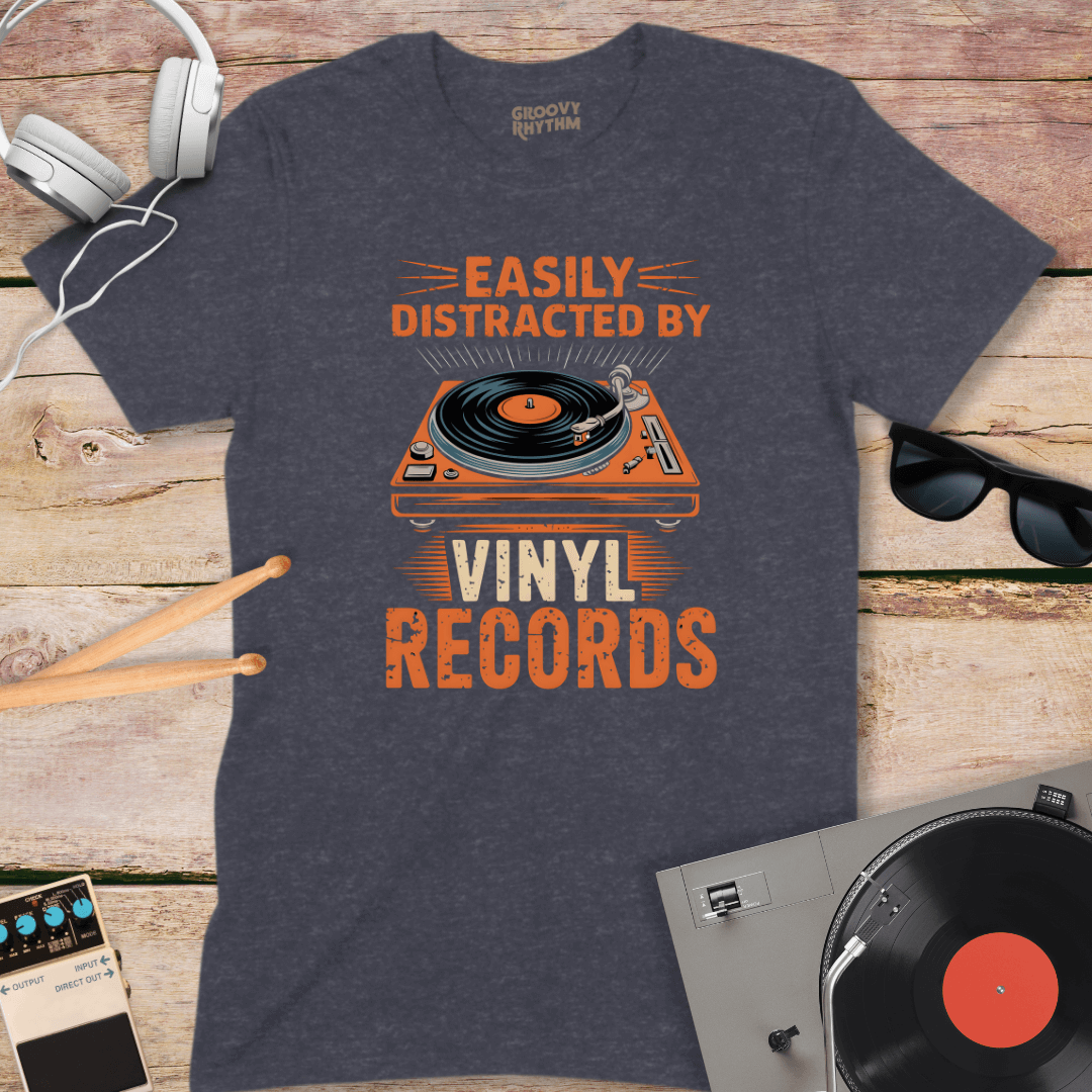 Easily Distracted by Vinyl Tee