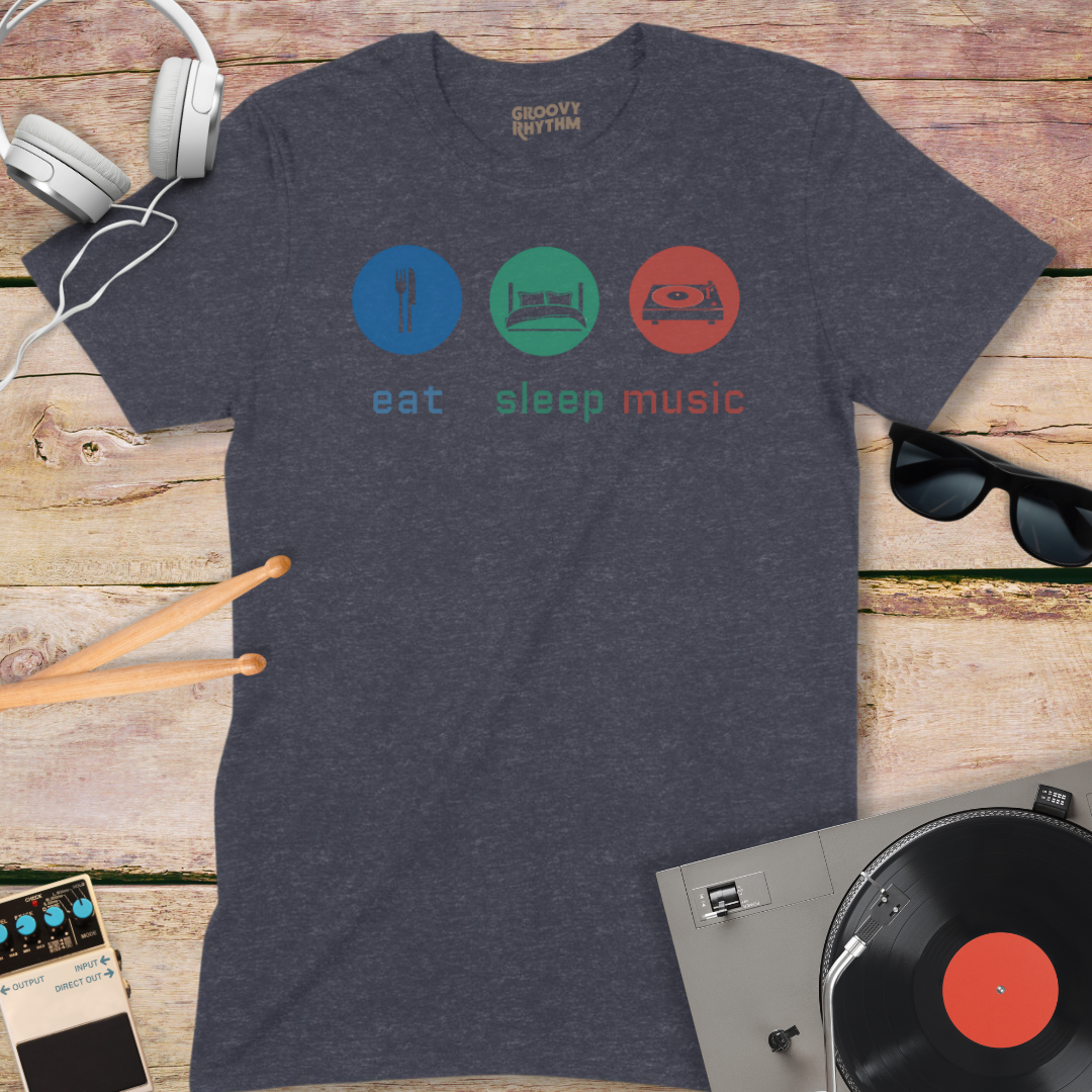 What I do, eat, sleep, music tee