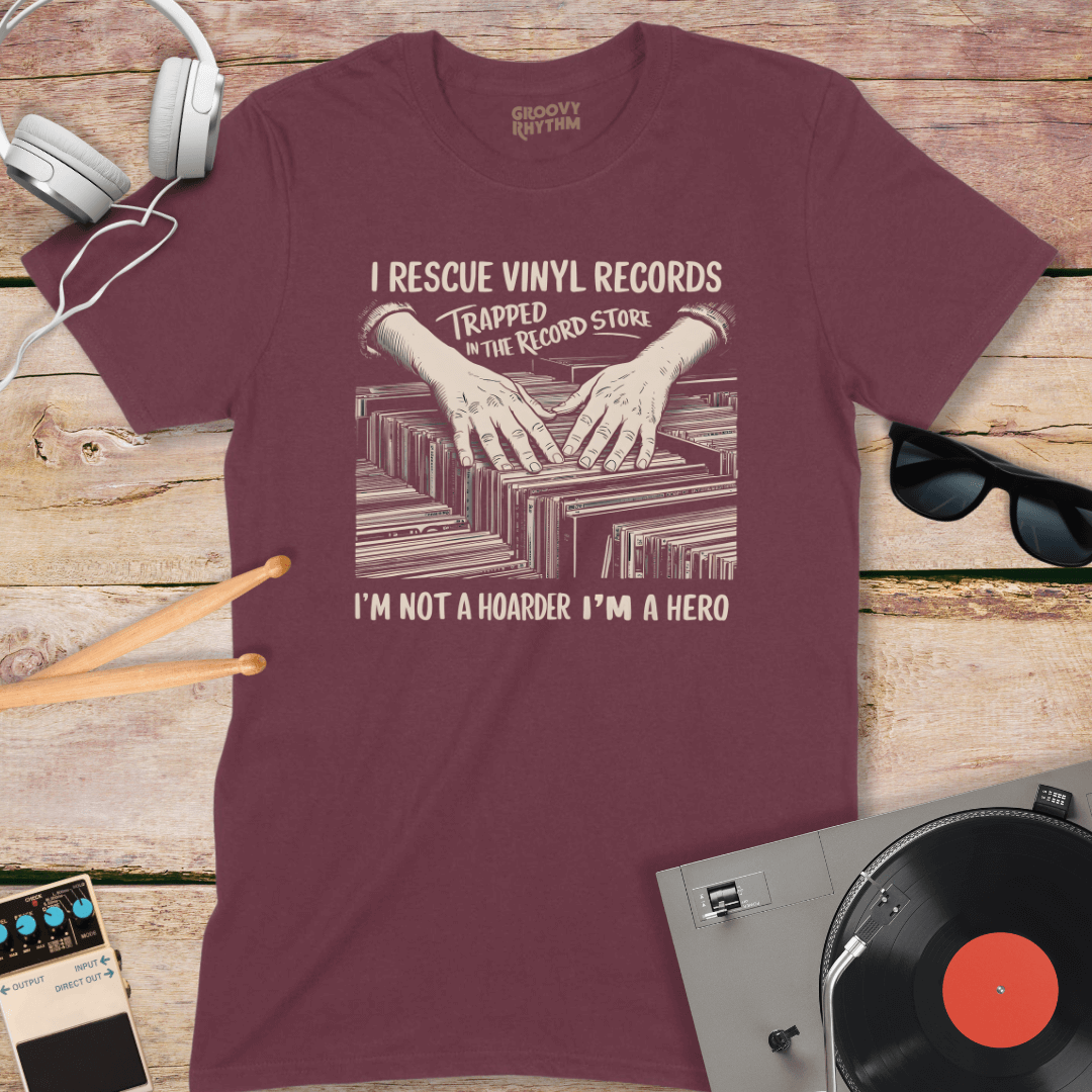 I Rescue Vinyl Records T-shirt