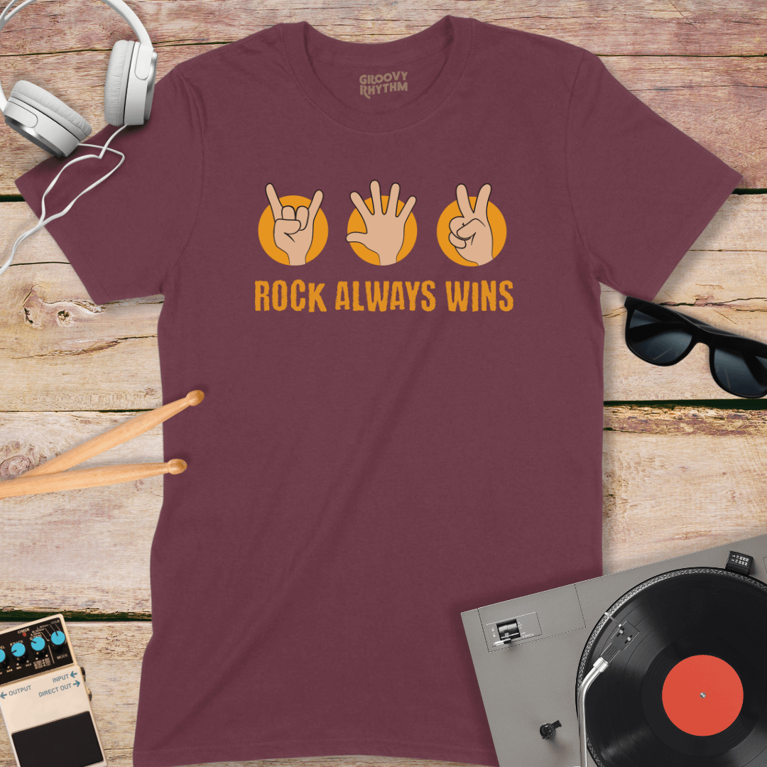 Rock Always Wins Tshirt