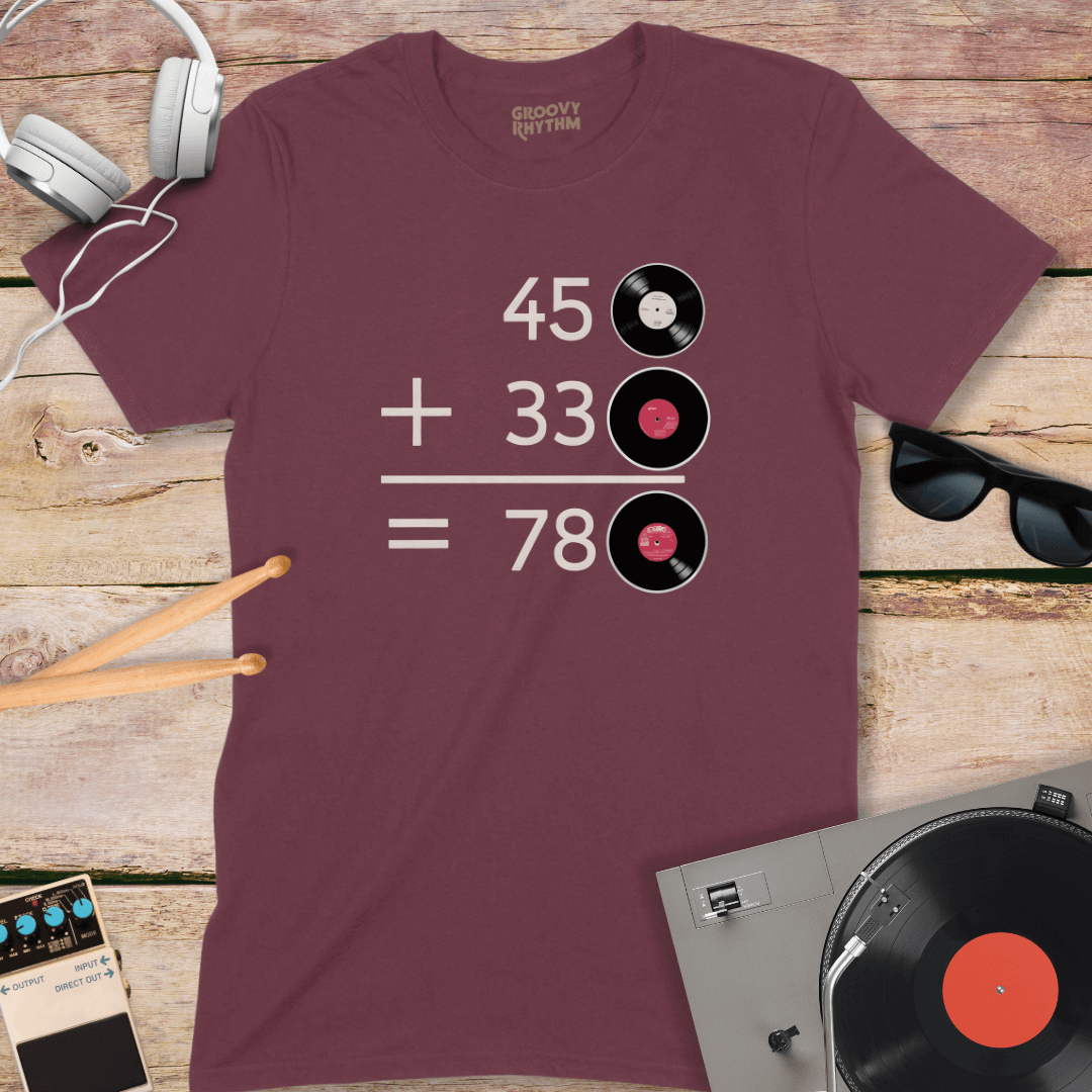 Vinyl Music Math Tshirt