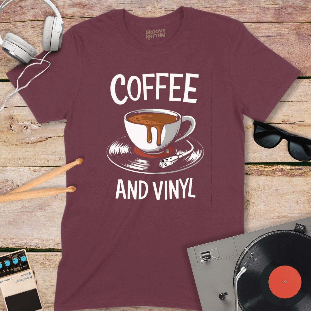 Retro Coffee & Vinyl Tshirt