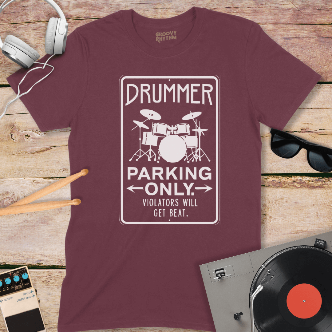 Drummer Parking Only Tee