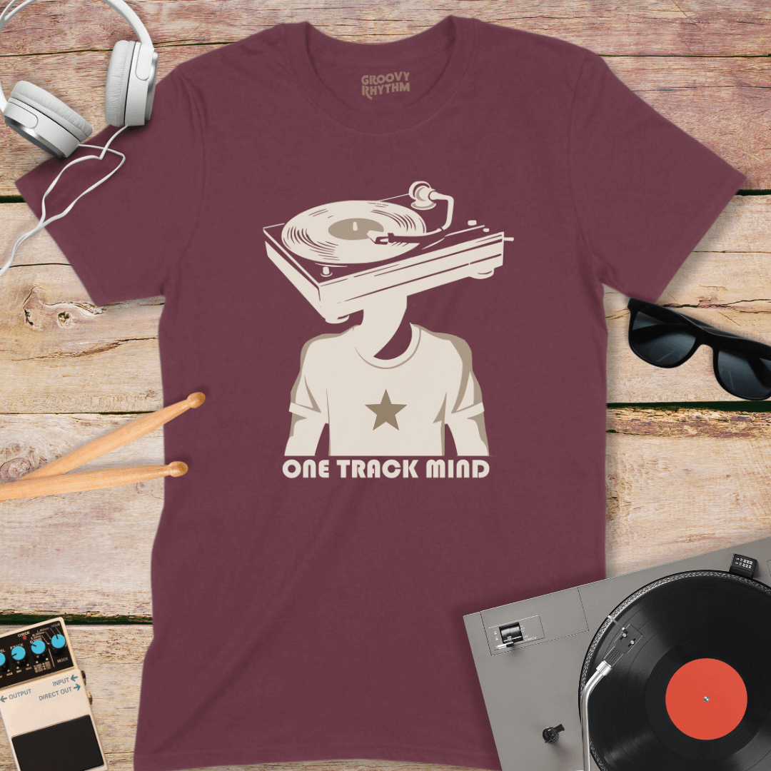 One Track Mind Vinyl Tee