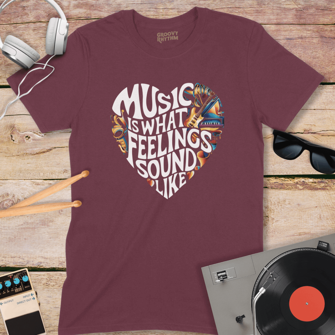 Music is What Feelings Sound Like Tee