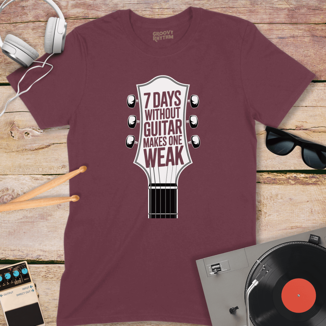 7 Days Without Guitar Tshirt