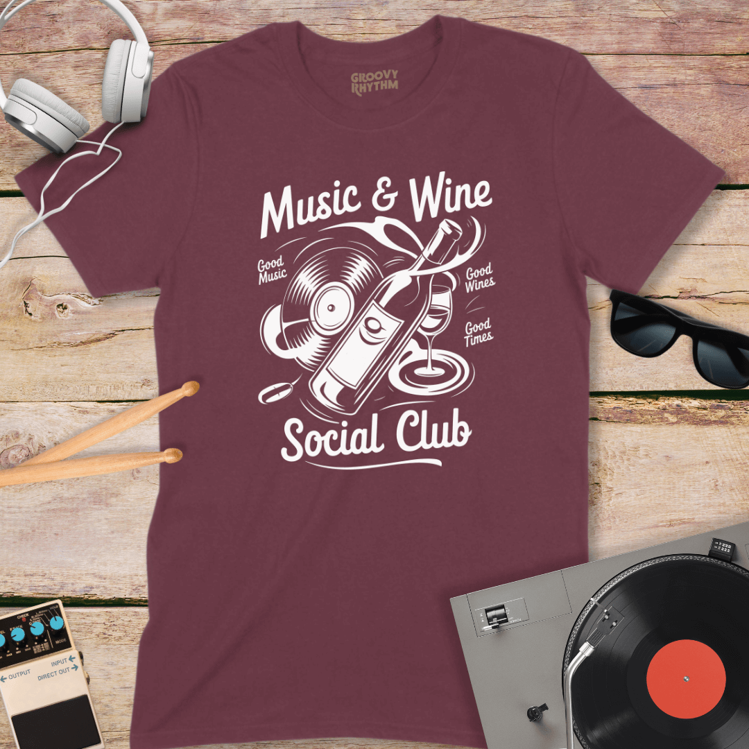 Music & Wine Social Club Tshirt