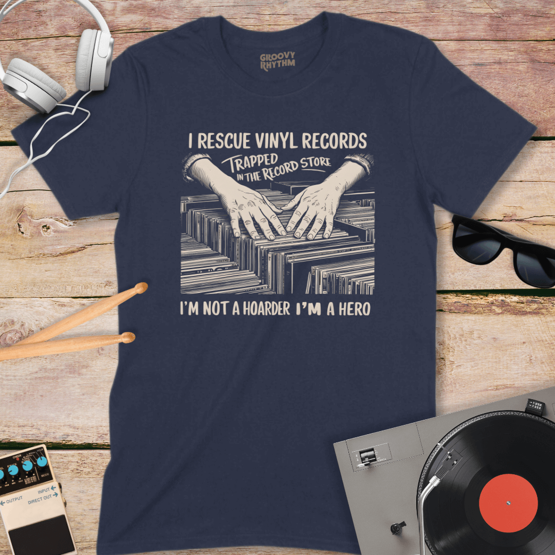 I Rescue Vinyl Records T-shirt