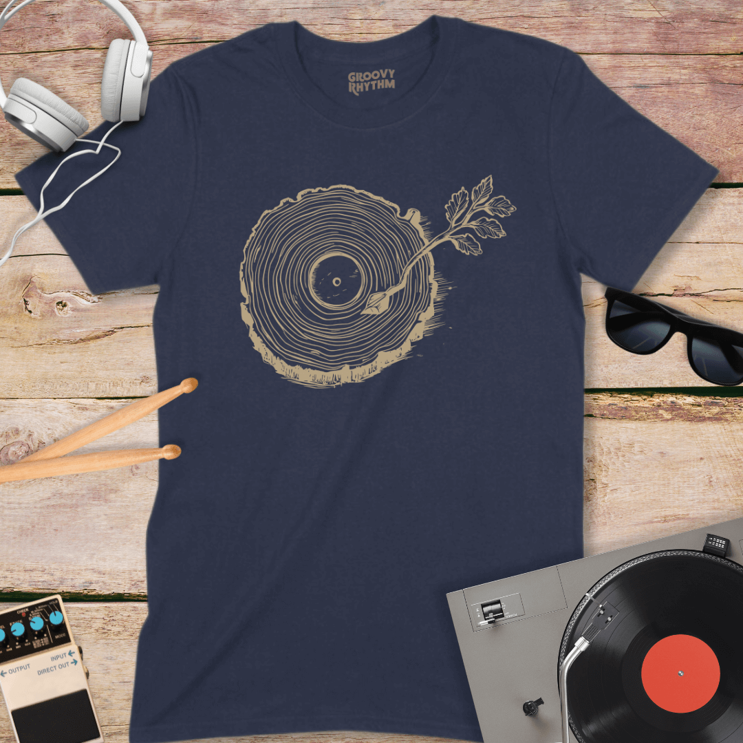 Tree Rings Vinyl T-Shirt