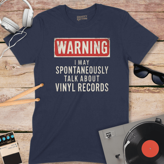 Warning, Spontaneous Vinyl Talk Tee