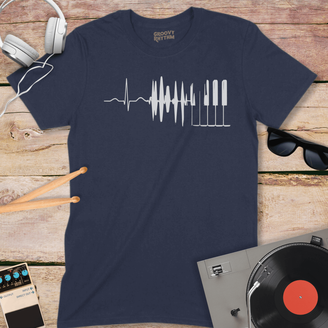 My Heart Beats to The Sound Wave of Music Tee