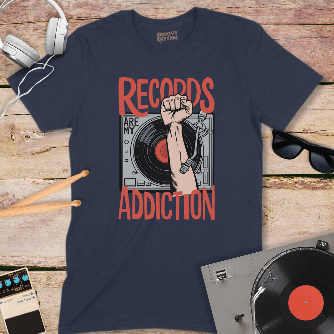 Records Are My Addiction T-Shirt