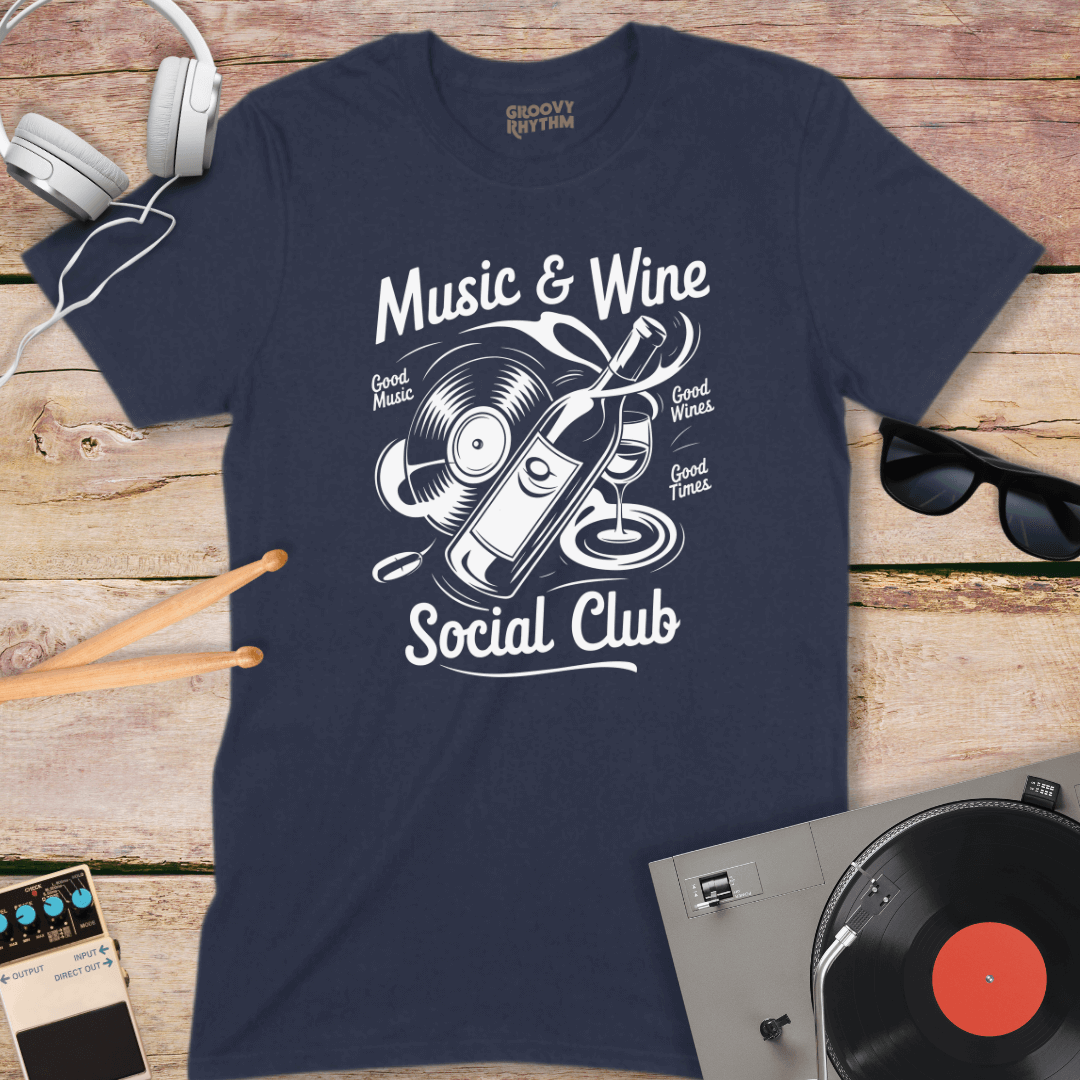 Music & Wine Social Club Tshirt