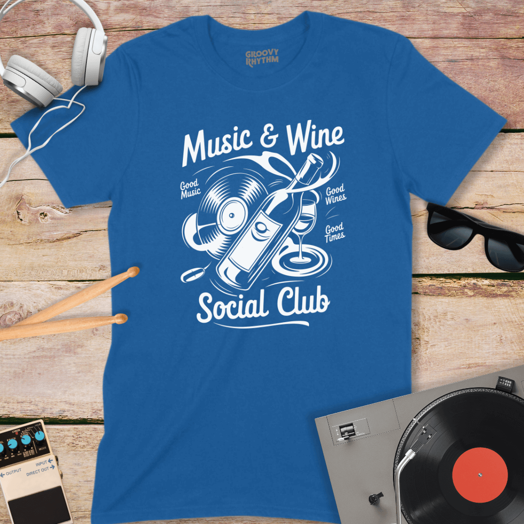 Music & Wine Social Club Tshirt