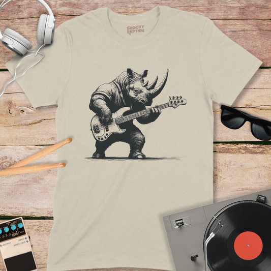 Rhino Rocks The Guitar TShirt