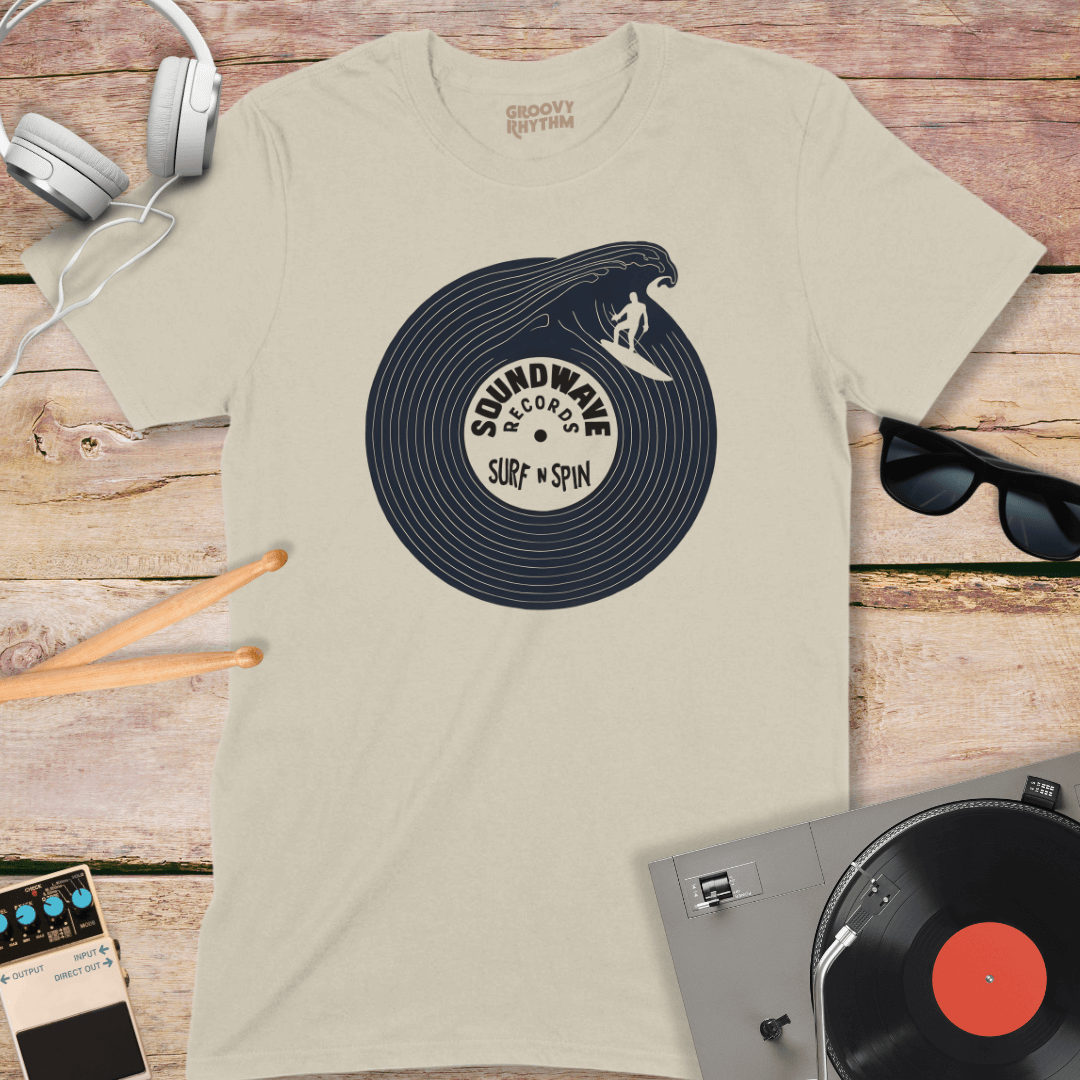 Surf and Spin Vinyl Tee