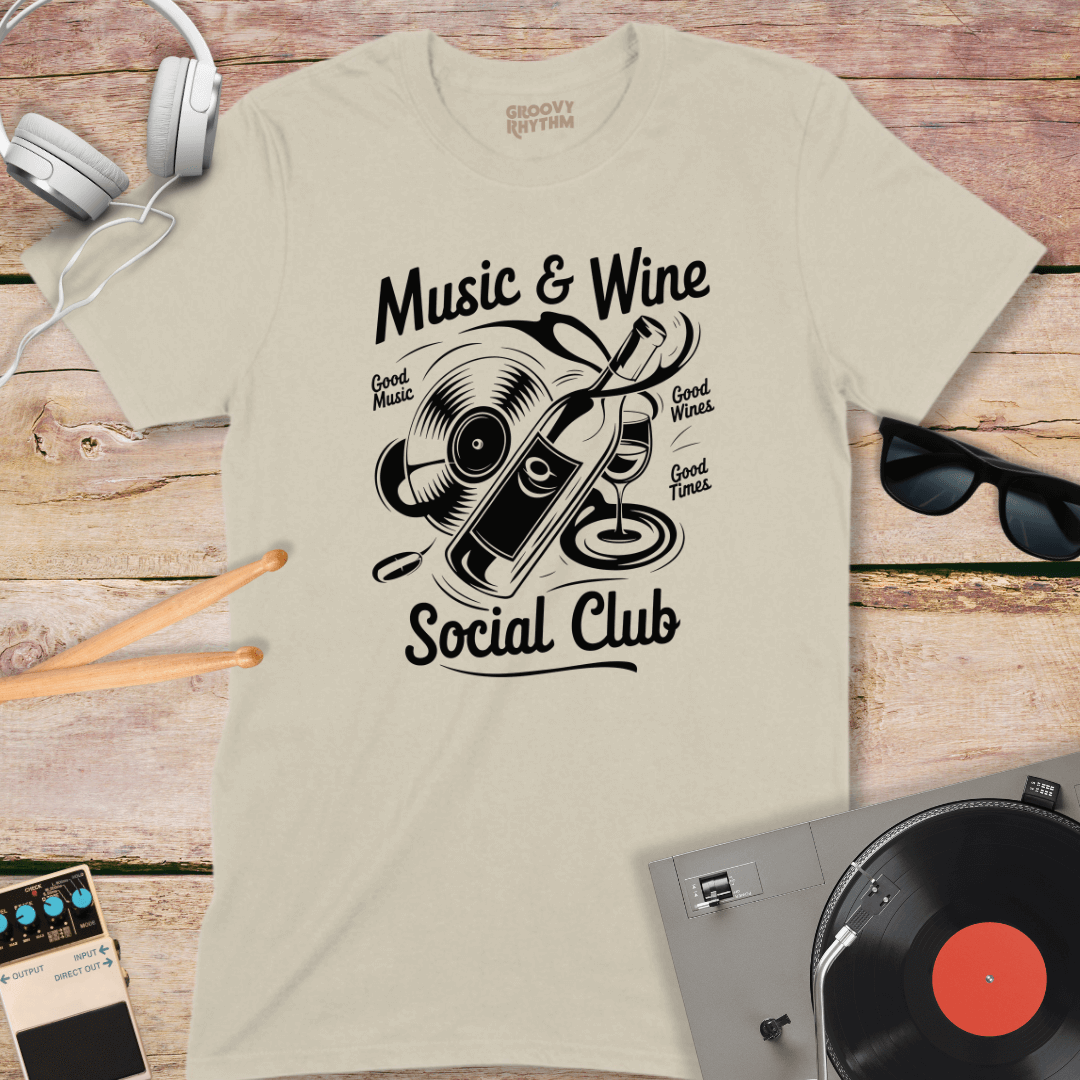 Music & Wine Social Club Tshirt