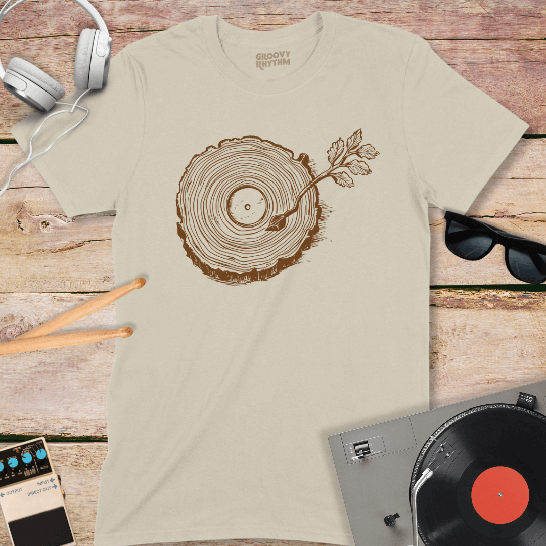 Tree Rings Vinyl T-Shirt