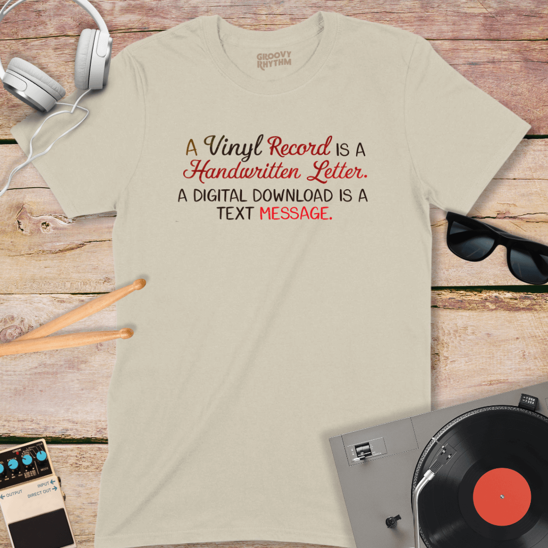 Handwritten Letter Vinyl T-Shirt