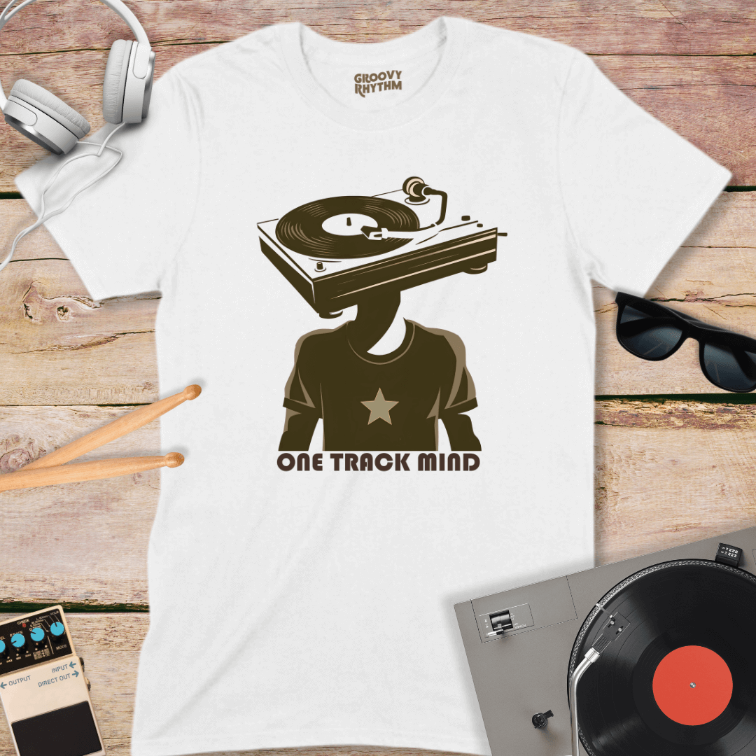 One Track Mind Vinyl Tee