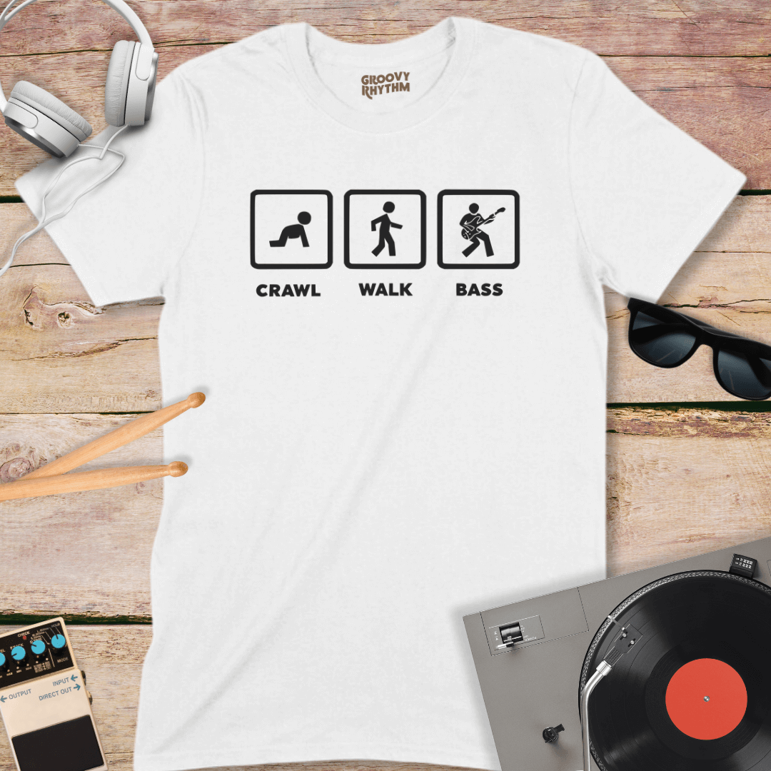 Crawl, Walk, Bass T-shirt