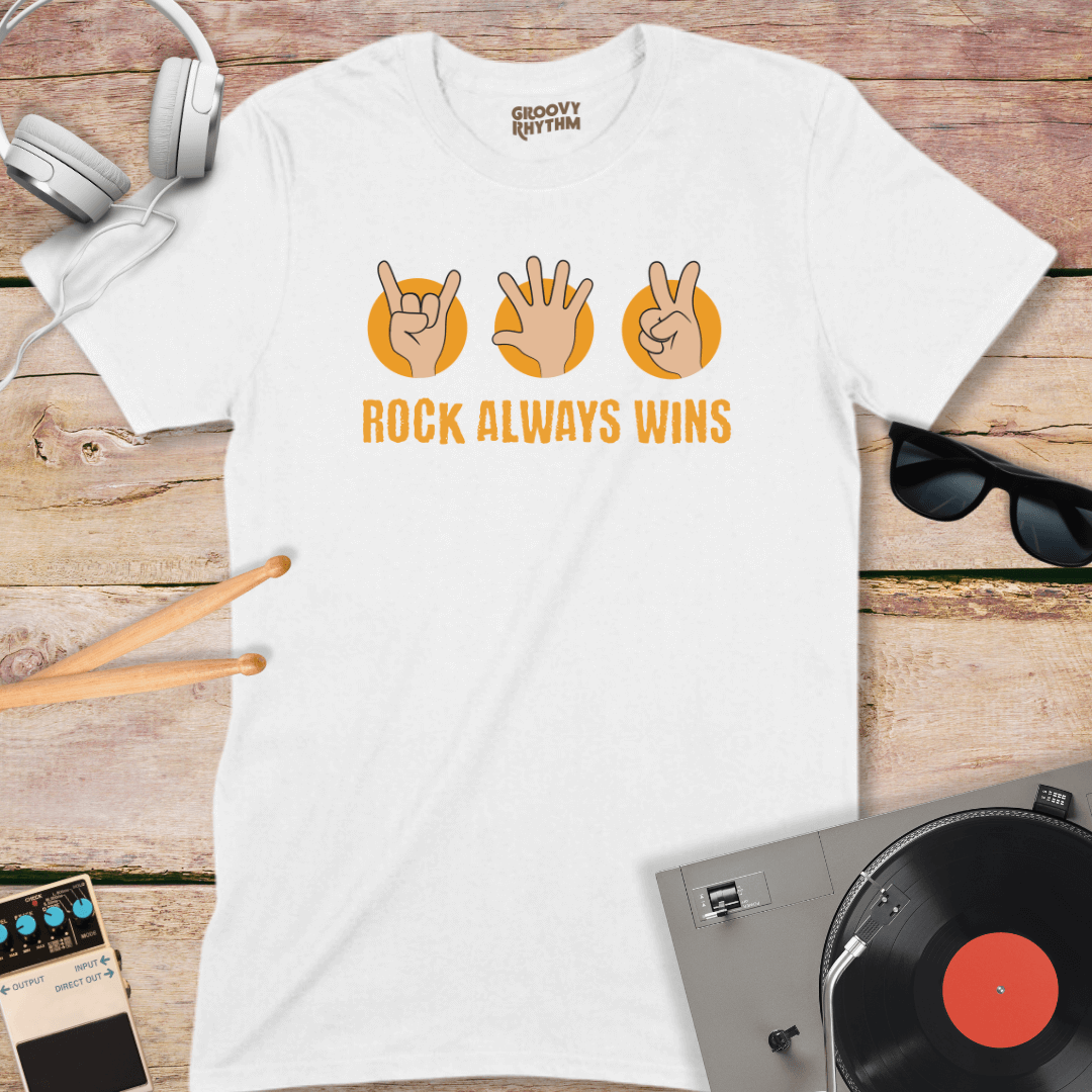 Rock Always Wins Tshirt