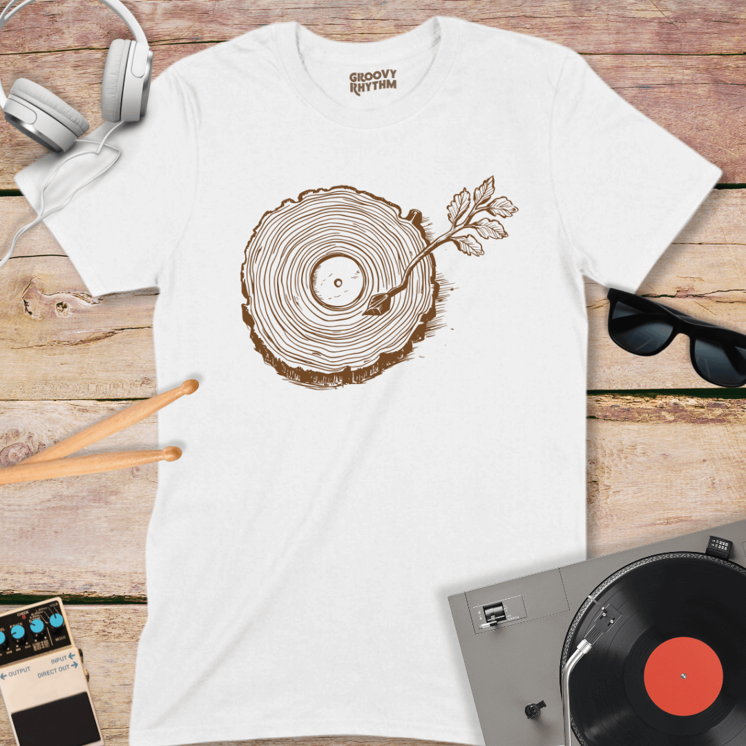 Tree Rings Vinyl T-Shirt